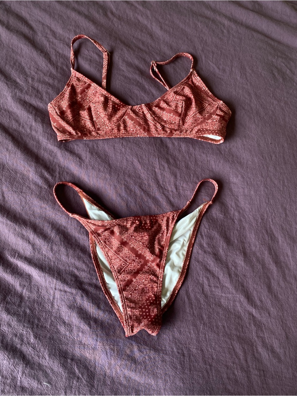Revamped Paisley Two-Piece Bikini Set
